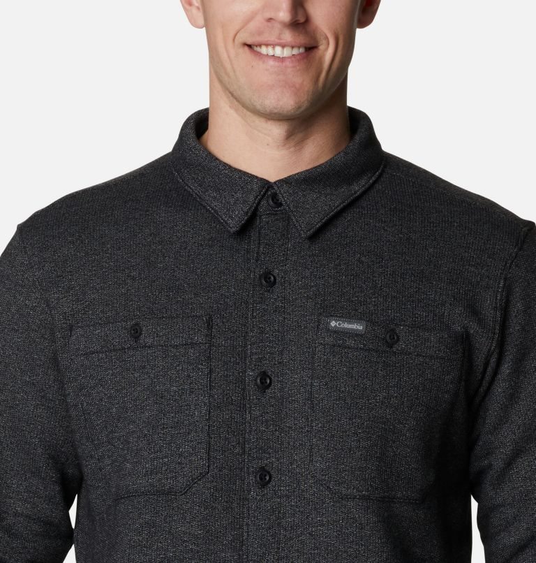 Men's Columbia Great Hart Mountain Shirts Black | CA-G3401