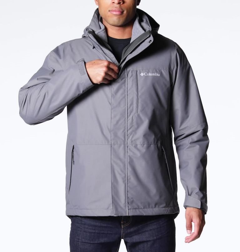 Men's Columbia Gulfport Interchange Jackets Dark Grey | CA-L8A45