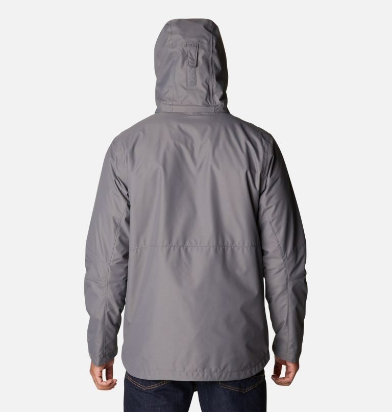 Men's Columbia Gulfport Interchange Jackets Dark Grey | CA-L8A45