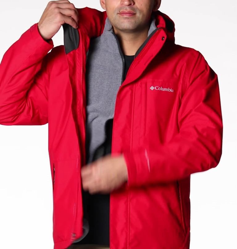 Men's Columbia Gulfport Interchange Jackets Red | CA-P45C6