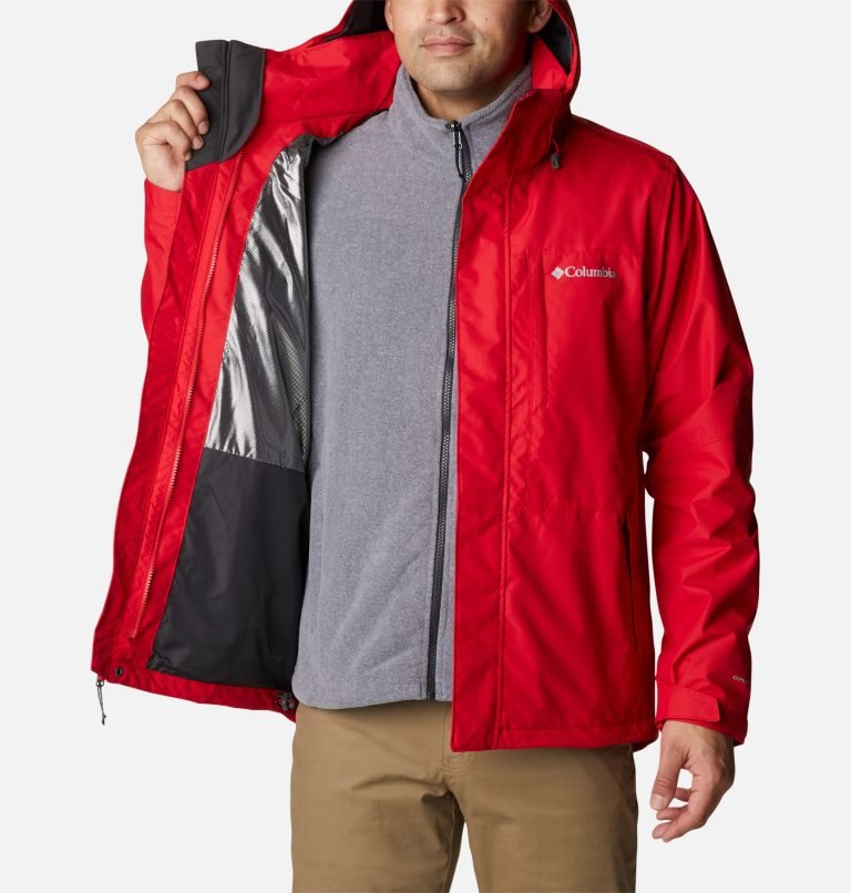 Men's Columbia Gulfport Interchange Jackets Red | CA-P45C6