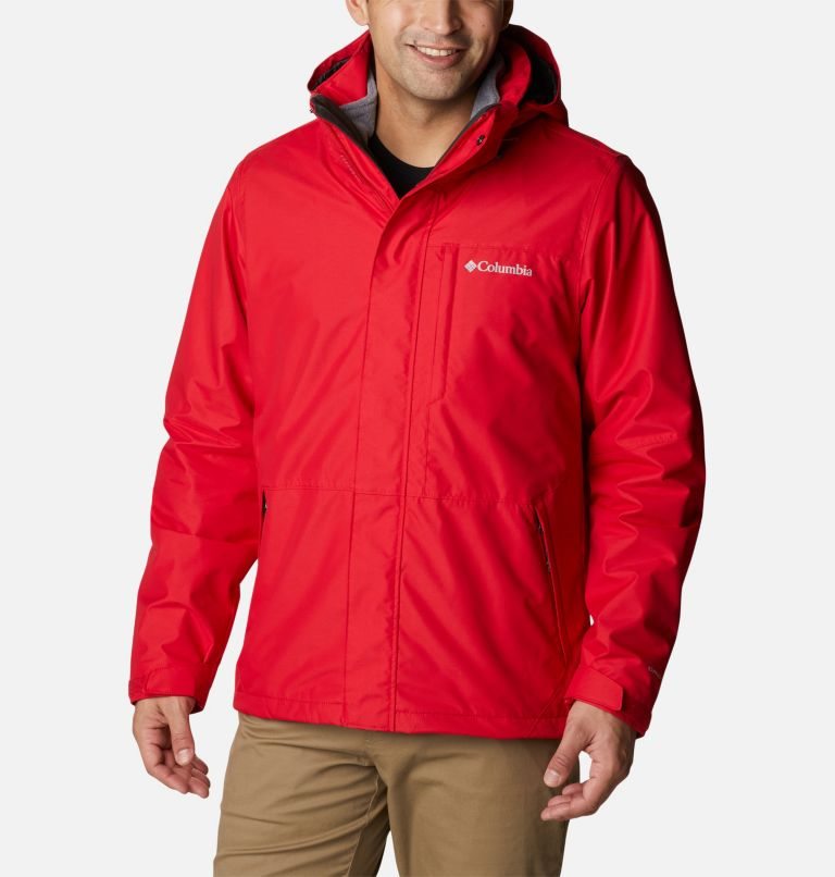 Men\'s Columbia Gulfport Interchange Jackets Red | CA-P45C6