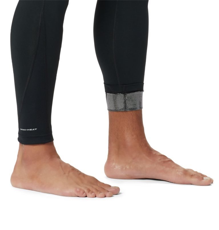 Men's Columbia Heavyweight Stretch Baselayer Tight Black | CA-P68A3