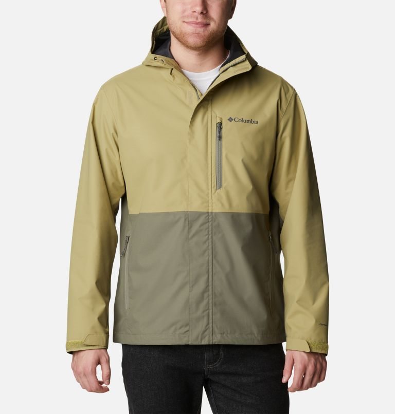 Men\'s Columbia Hikebound Rain Jackets Olive | CA-BAC68