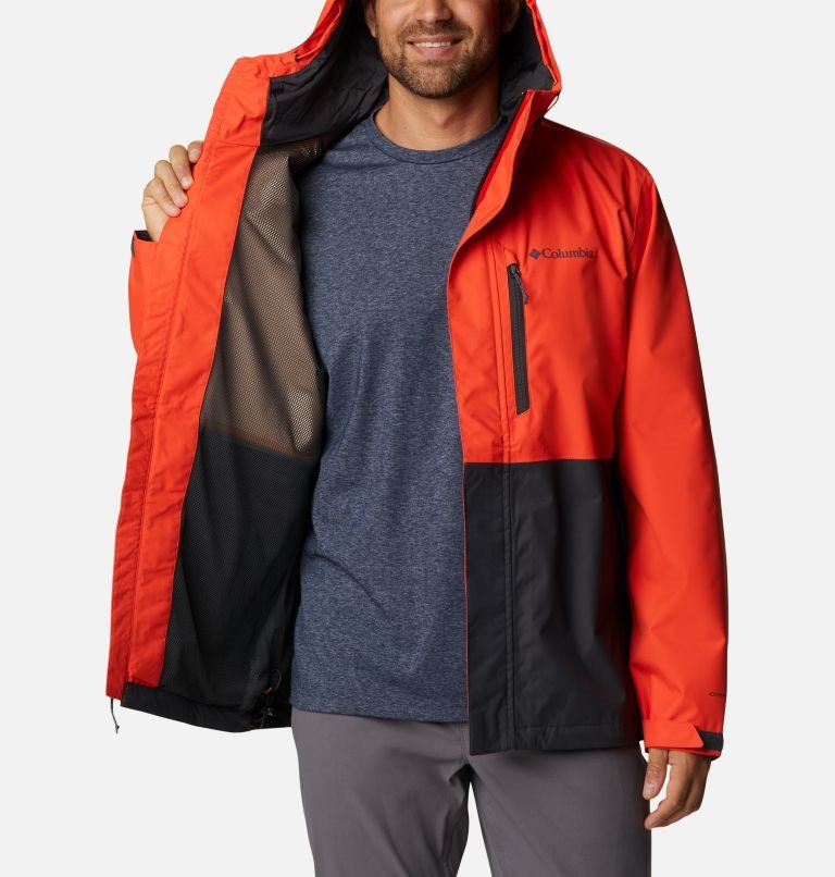 Men's Columbia Hikebound Rain Jackets Orange | CA-Y36L0