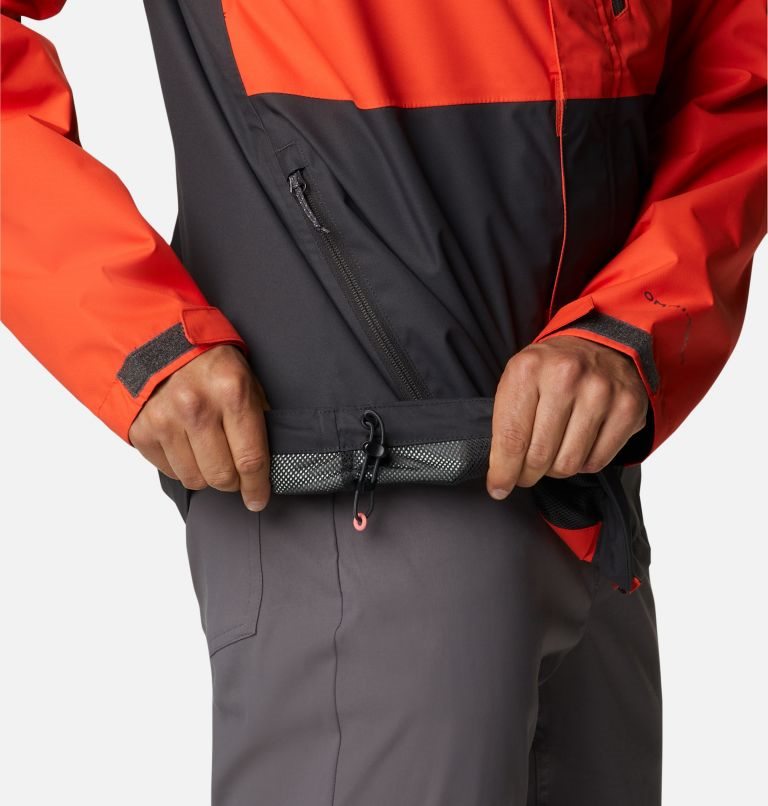 Men's Columbia Hikebound Rain Jackets Orange | CA-Y36L0