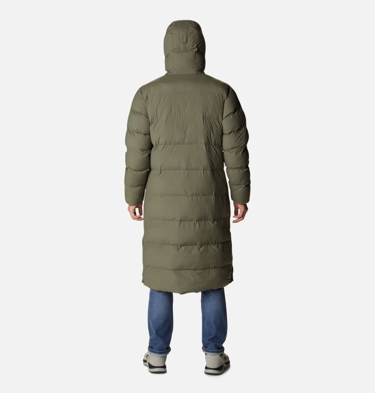 Men's Columbia Hunters Drive Long Parka Jackets Olive | CA-FA410