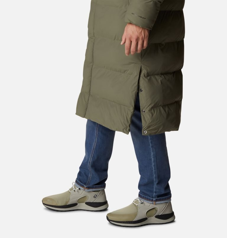 Men's Columbia Hunters Drive Long Parka Jackets Olive | CA-FA410