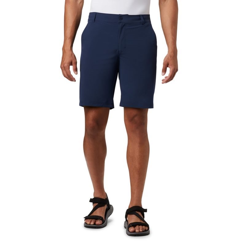 Men\'s Columbia Hybrid Trek Shorts Navy | CA-R16AL