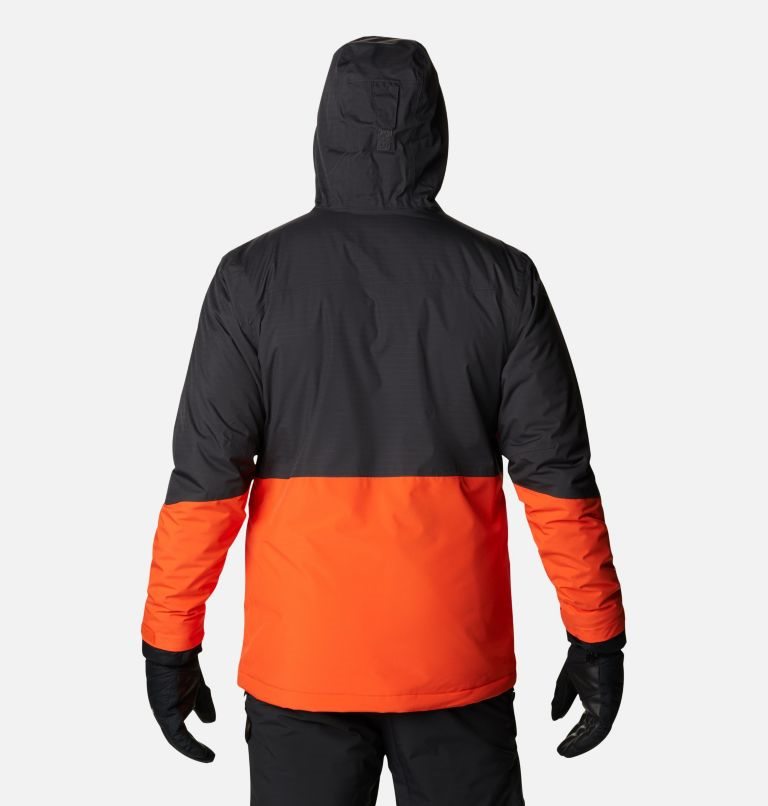 Men's Columbia Iceberg Point Jackets Black / Orange | CA-Q163L