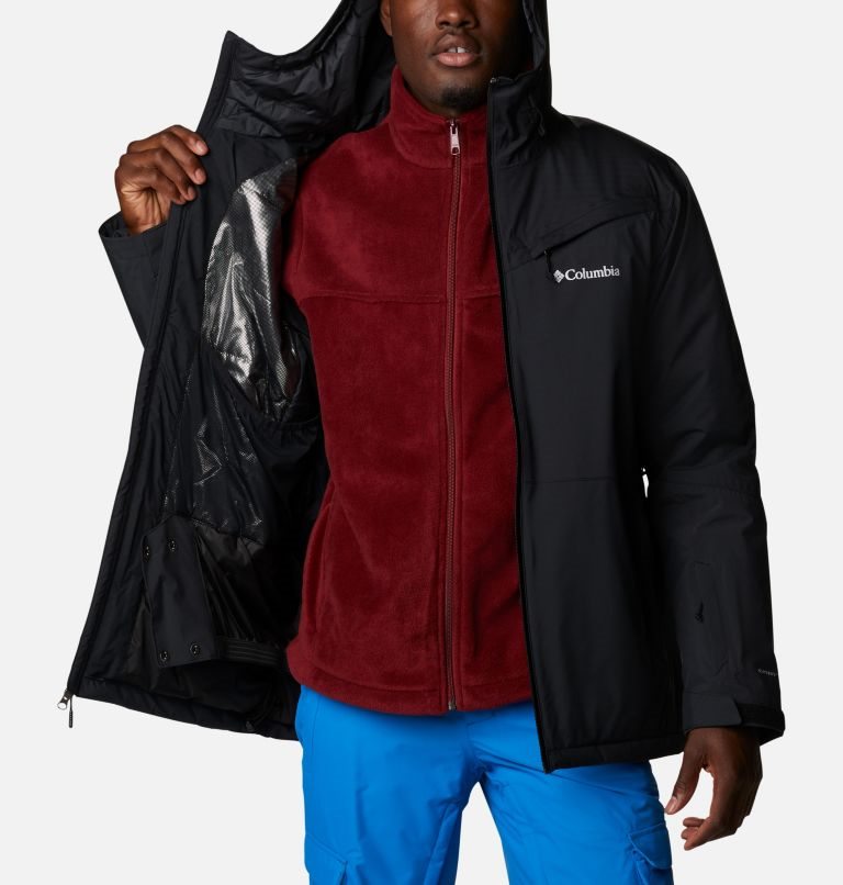 Men's Columbia Iceberg Point Jackets Black | CA-W1LA3