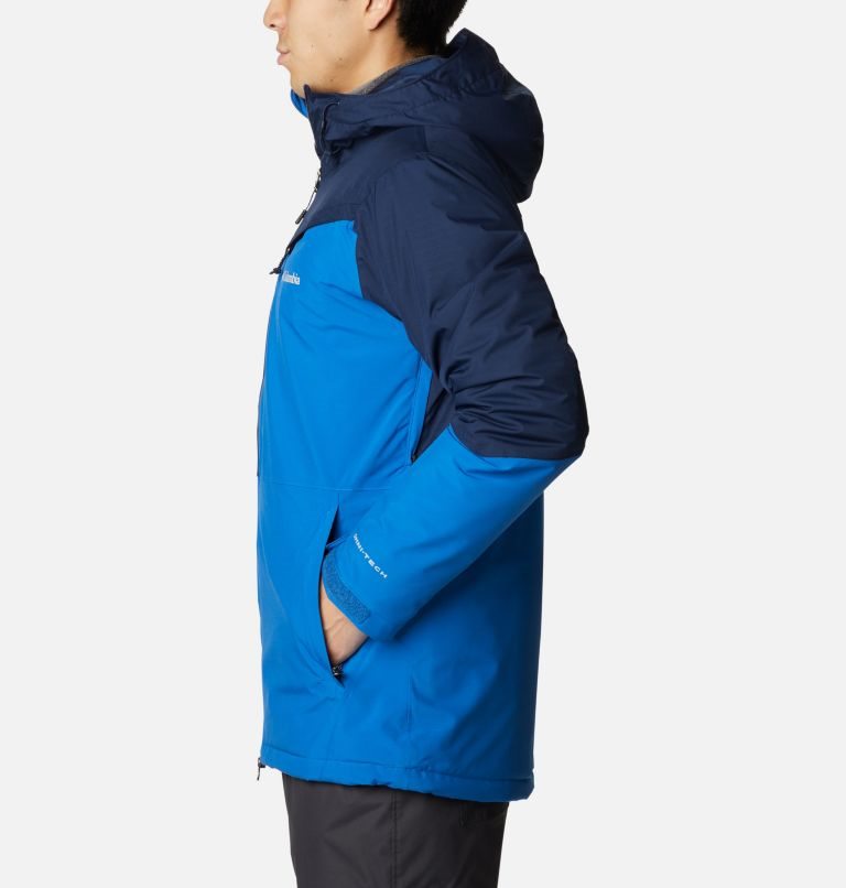 Men's Columbia Iceberg Point Jackets Navy | CA-X1845