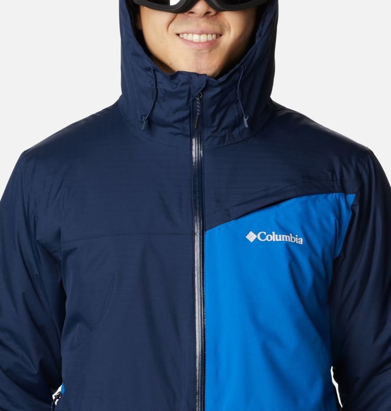 Men's Columbia Iceberg Point Jackets Navy | CA-X1845