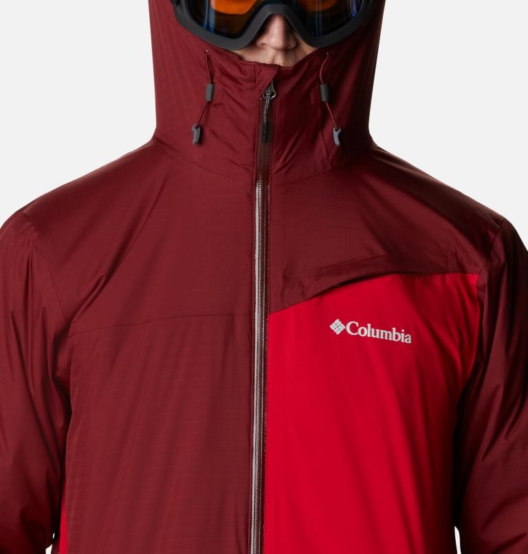 Men's Columbia Iceberg Point Jackets Red | CA-N8364