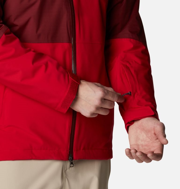 Men's Columbia Iceberg Point Jackets Red | CA-N8364