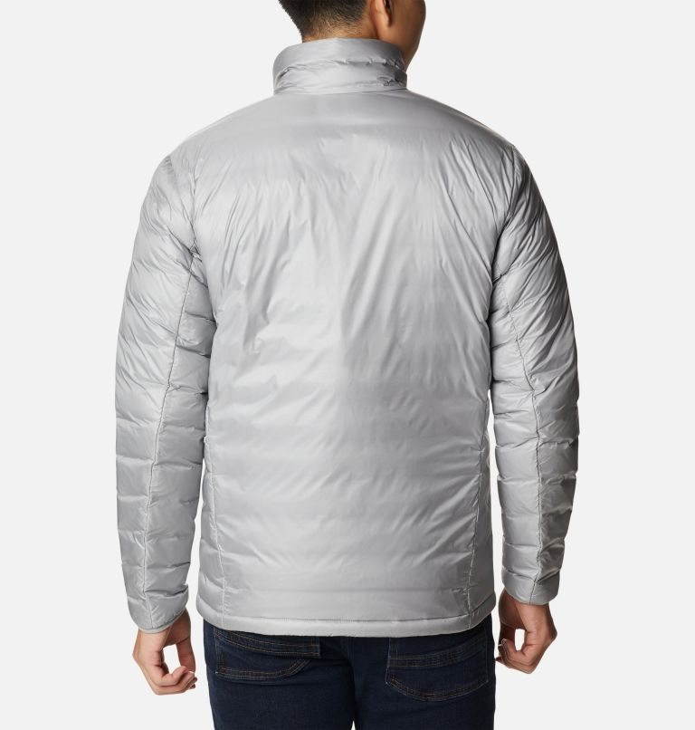 Men's Columbia Infinity Summit Omni-Heat Infinity Double Wall Down Jackets Light Grey | CA-C315L