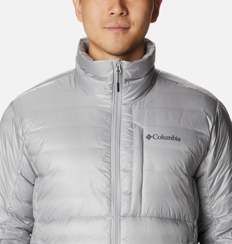 Men's Columbia Infinity Summit Omni-Heat Infinity Double Wall Down Jackets Light Grey | CA-C315L