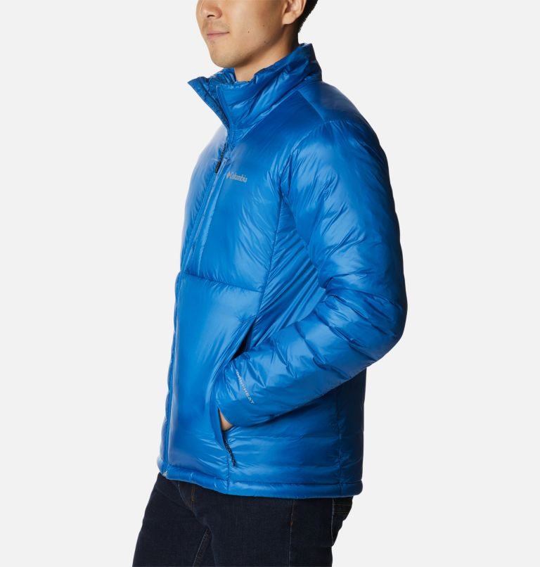 Men's Columbia Infinity Summit Omni-Heat Infinity Double Wall Down Jackets Blue | CA-WC86L