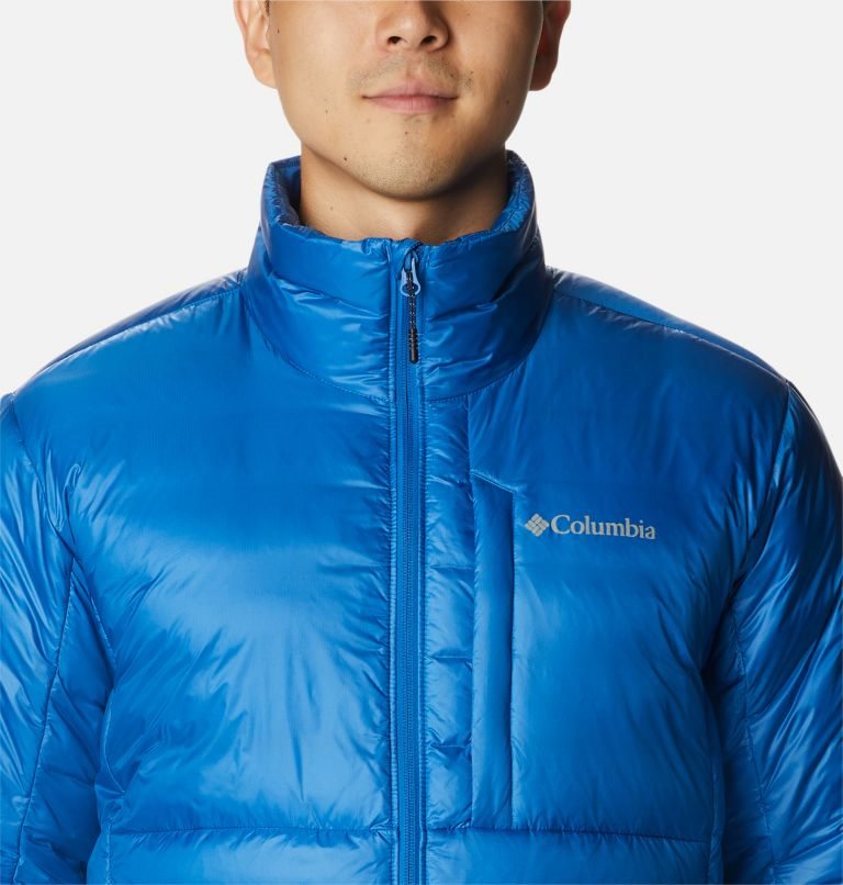 Men's Columbia Infinity Summit Omni-Heat Infinity Double Wall Down Jackets Blue | CA-WC86L