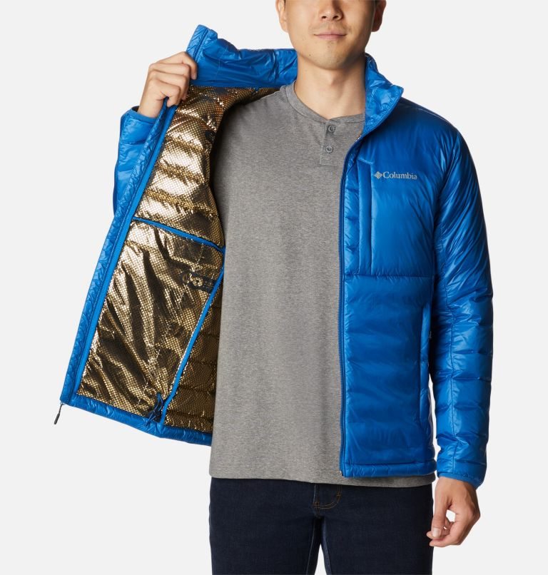 Men's Columbia Infinity Summit Omni-Heat Infinity Double Wall Down Jackets Blue | CA-WC86L