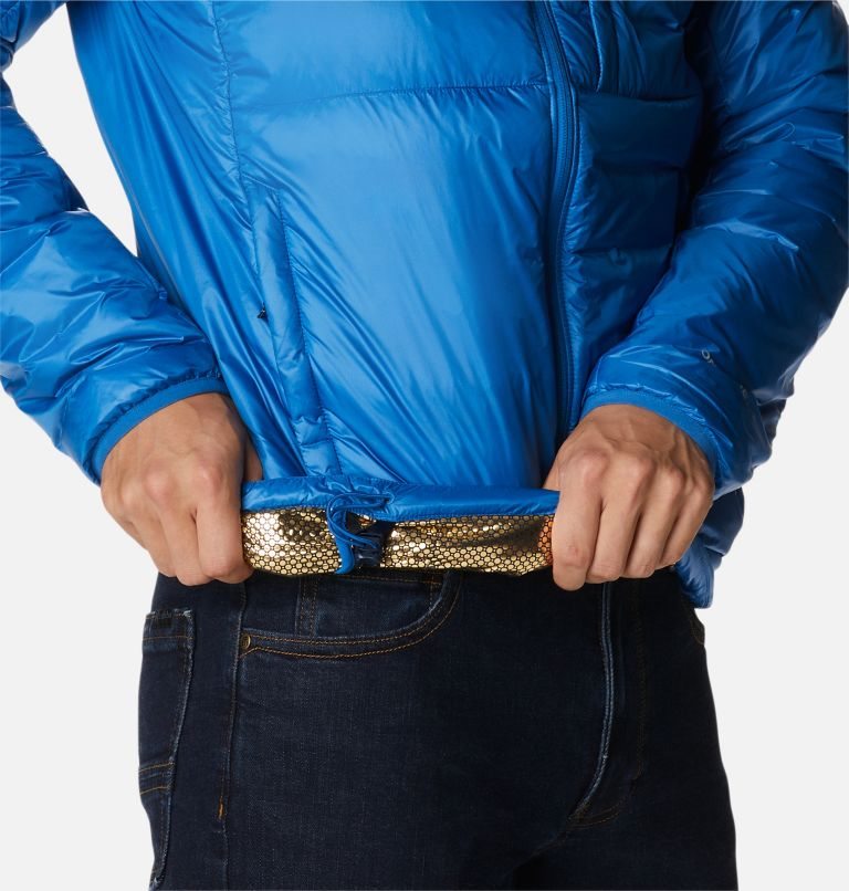 Men's Columbia Infinity Summit Omni-Heat Infinity Double Wall Down Jackets Blue | CA-WC86L