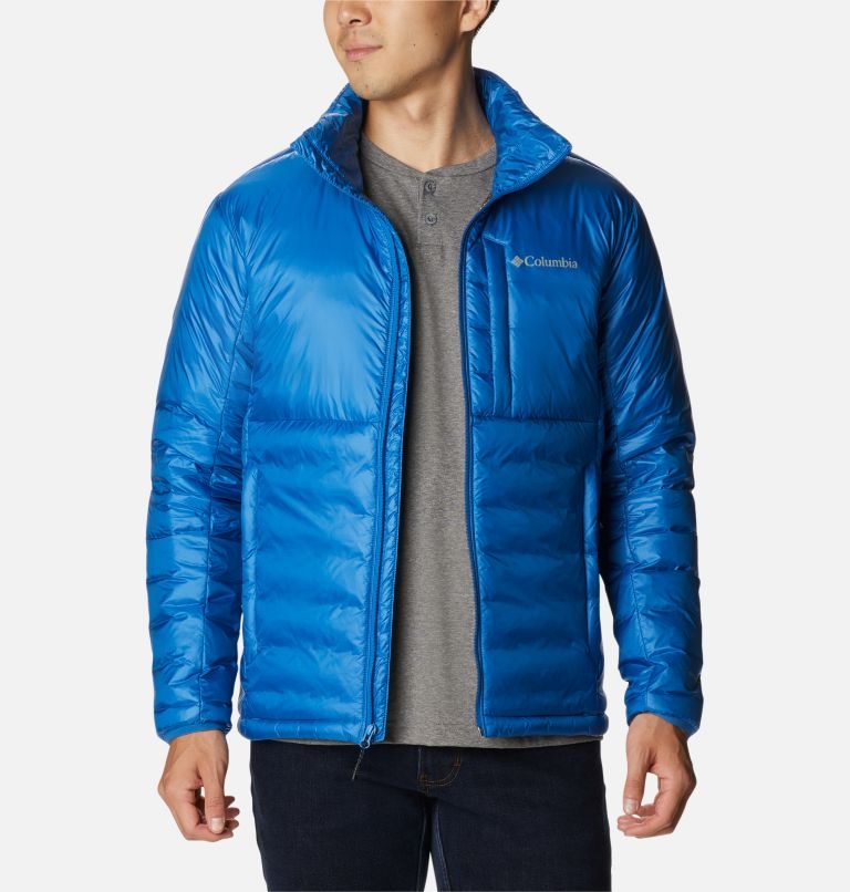 Men's Columbia Infinity Summit Omni-Heat Infinity Double Wall Down Jackets Blue | CA-WC86L