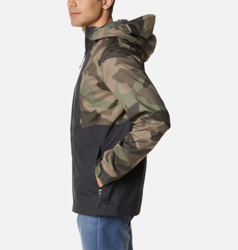 Men's Columbia Inner Limits II Rain Jackets Camo | CA-W04AL