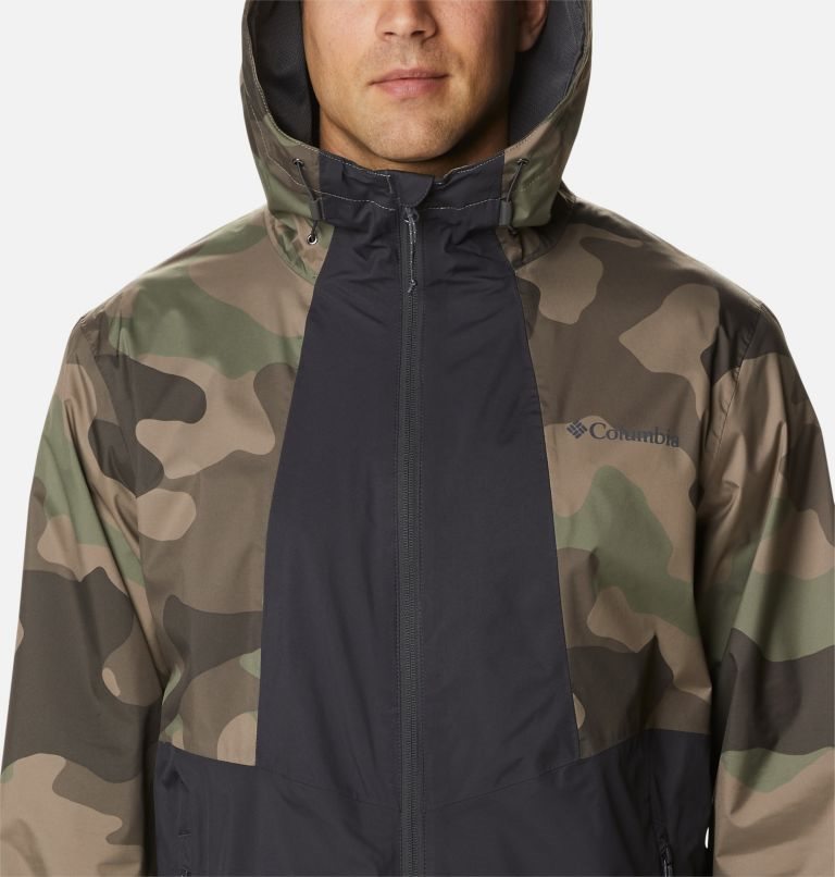 Men's Columbia Inner Limits II Rain Jackets Camo | CA-W04AL