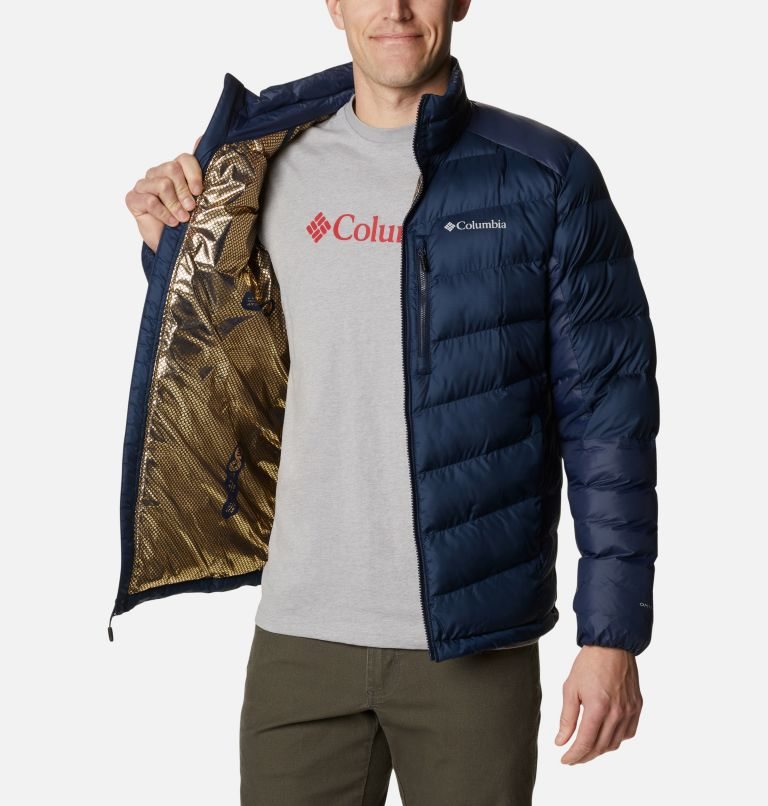 Men's Columbia Labyrinth Loop Omni-Heat Infinity Insulated Jackets Navy | CA-J836A