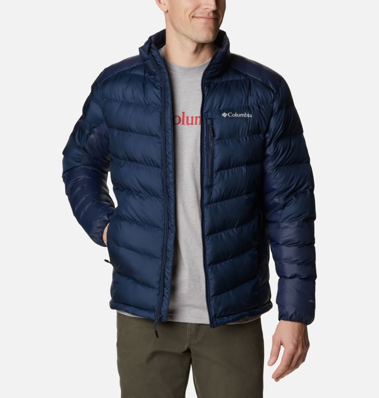 Men\'s Columbia Labyrinth Loop Omni-Heat Infinity Insulated Jackets Navy | CA-J836A