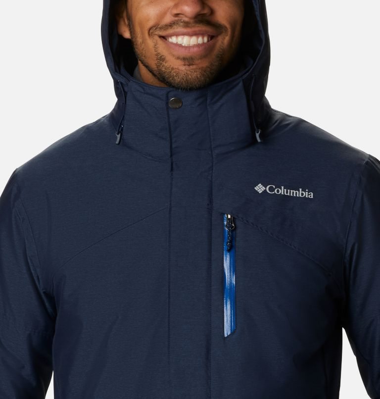 Men's Columbia Last Tracks Ski Insulated Jackets Navy | CA-E8654