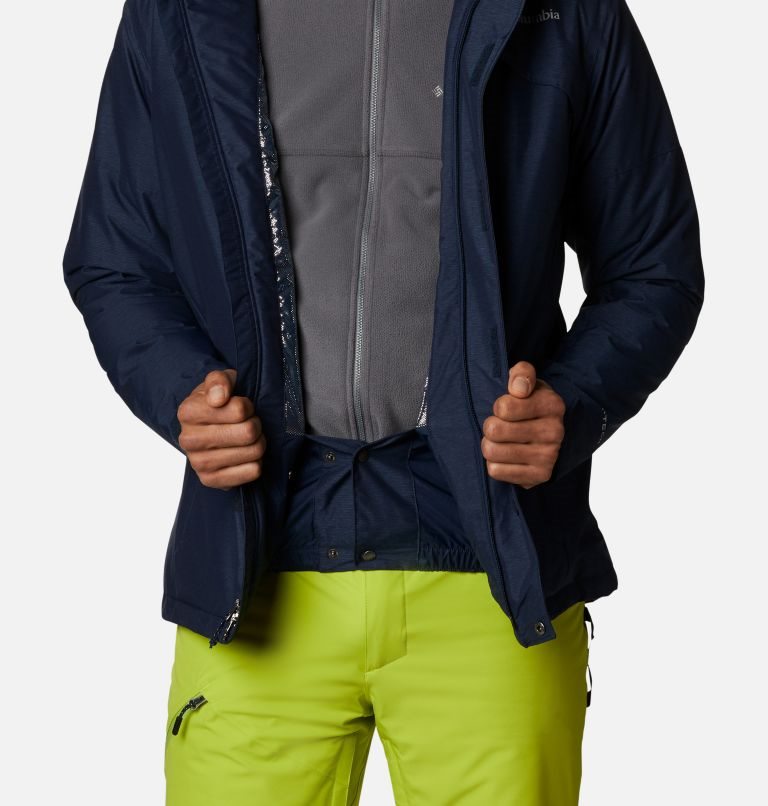 Men's Columbia Last Tracks Ski Insulated Jackets Navy | CA-E8654