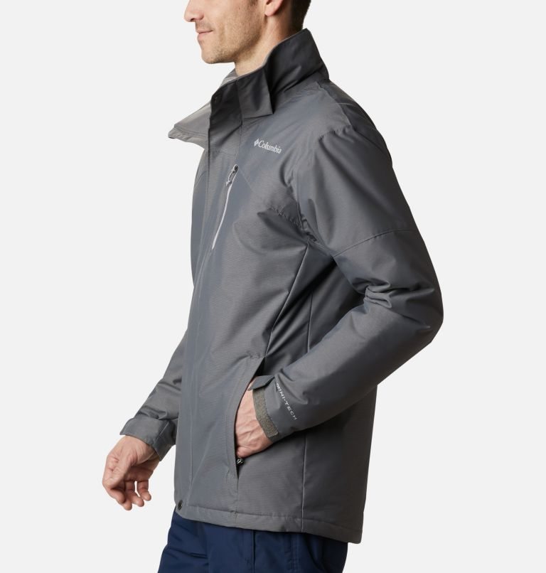 Men's Columbia Last Tracks Ski Insulated Jackets Dark Grey | CA-Y056L