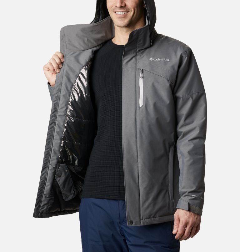 Men's Columbia Last Tracks Ski Insulated Jackets Dark Grey | CA-Y056L