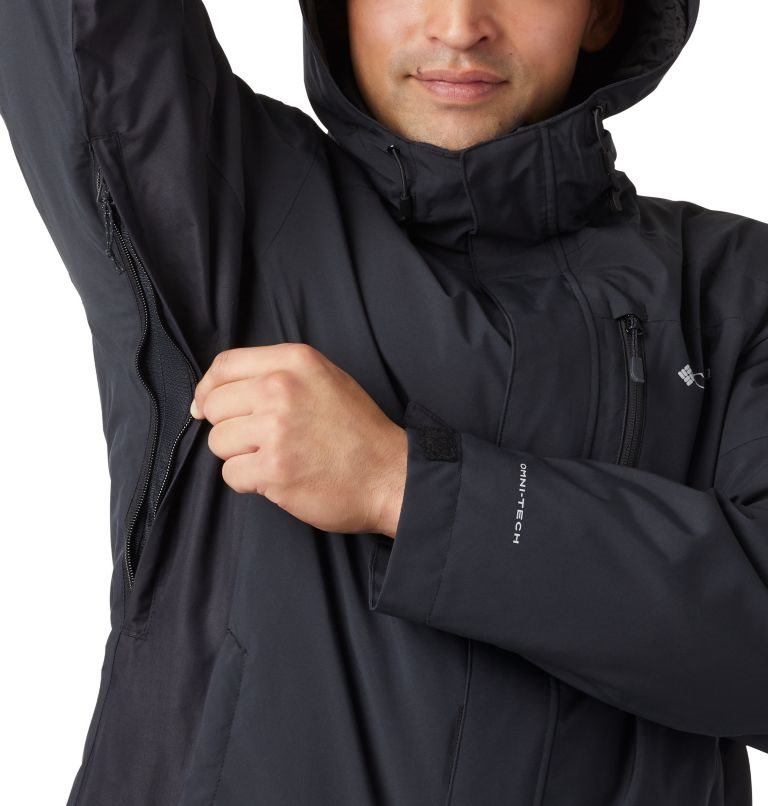 Men's Columbia Lhotse III Interchange Jackets Black | CA-KL4A0