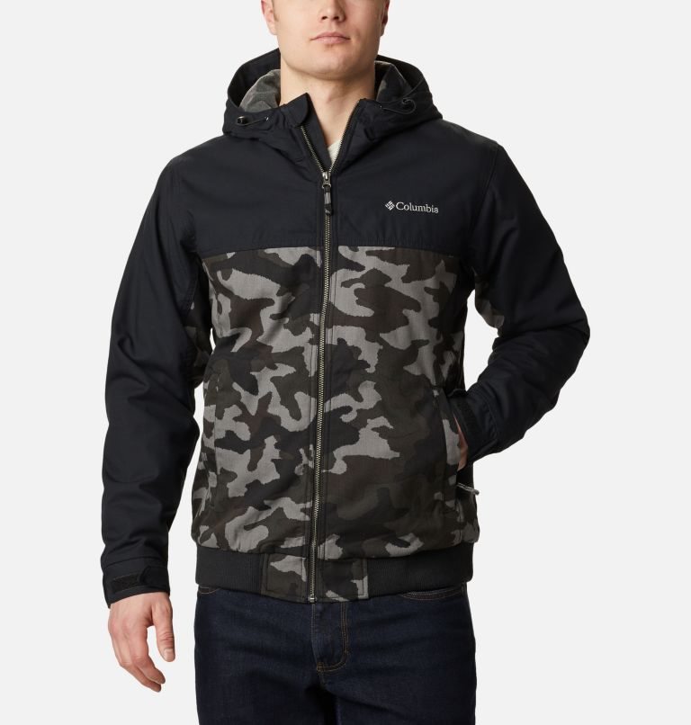 Men\'s Columbia Loma Vista Hooded Jackets Camo | CA-K18AC