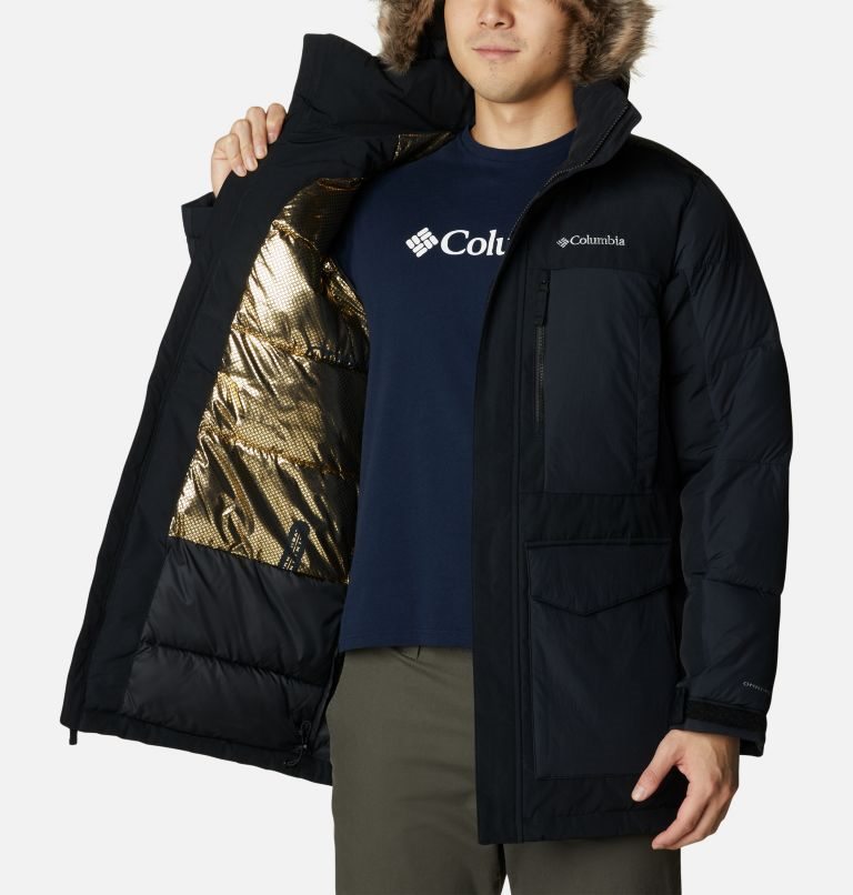 Men's Columbia Marquam Peak Fusion Omni-Heat Infinity Insulated Jackets Black | CA-CA358