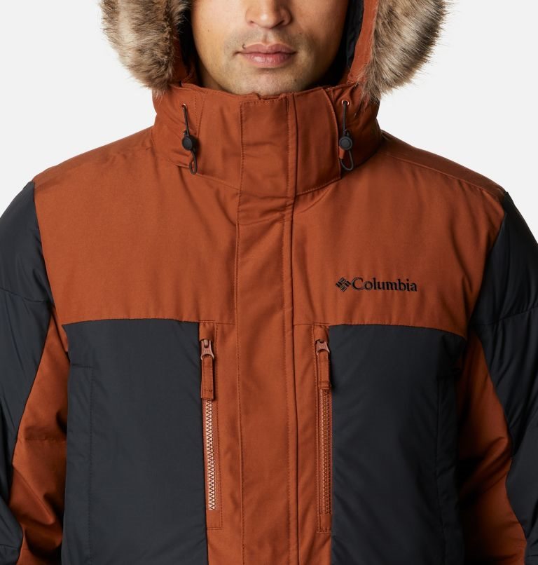 Men's Columbia Marquam Peak Fusion Omni-Heat Infinity Insulated Jackets Brown | CA-GC0AL