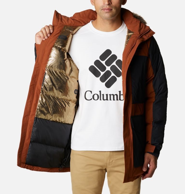 Men's Columbia Marquam Peak Fusion Omni-Heat Infinity Insulated Jackets Brown | CA-GC0AL