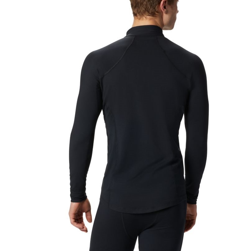 Men's Columbia Midweight Stretch Half Zip Baselayer Sweatshirts Black | CA-P4L35