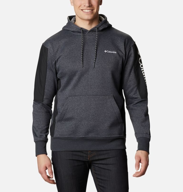 Men\'s Columbia Minam River Pullover Hoodie Dark Grey | CA-K6A58