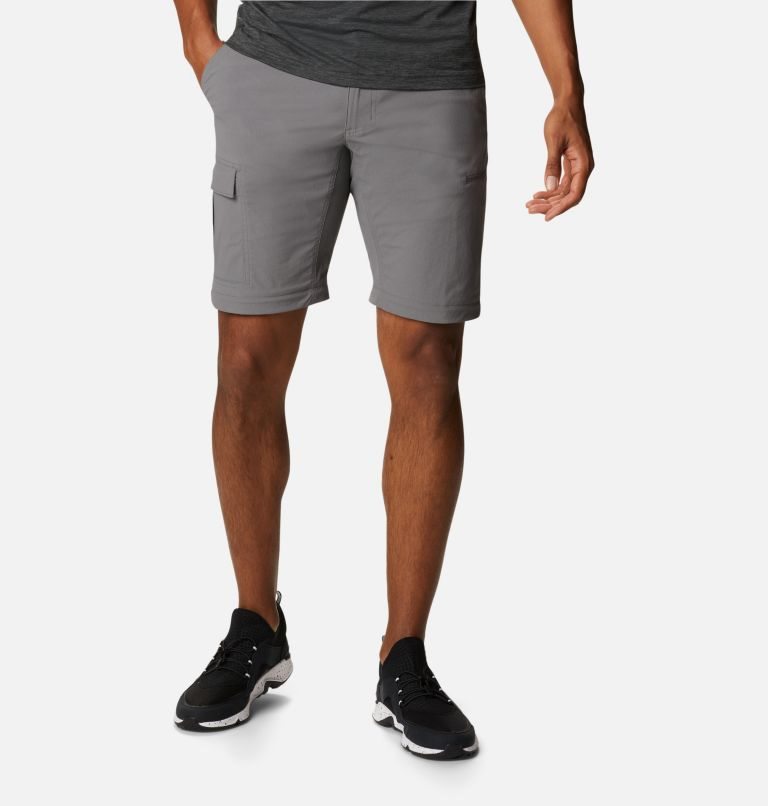 Men's Columbia Newton Ridge Convertible Pants Grey | CA-EA816