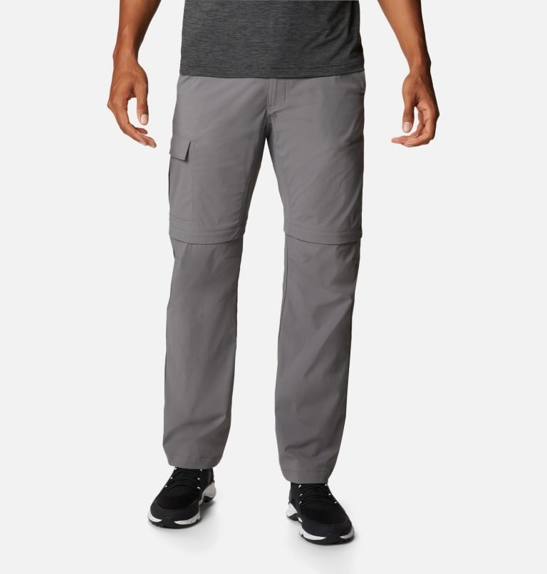 Men\'s Columbia Newton Ridge Convertible Pants Grey | CA-EA816