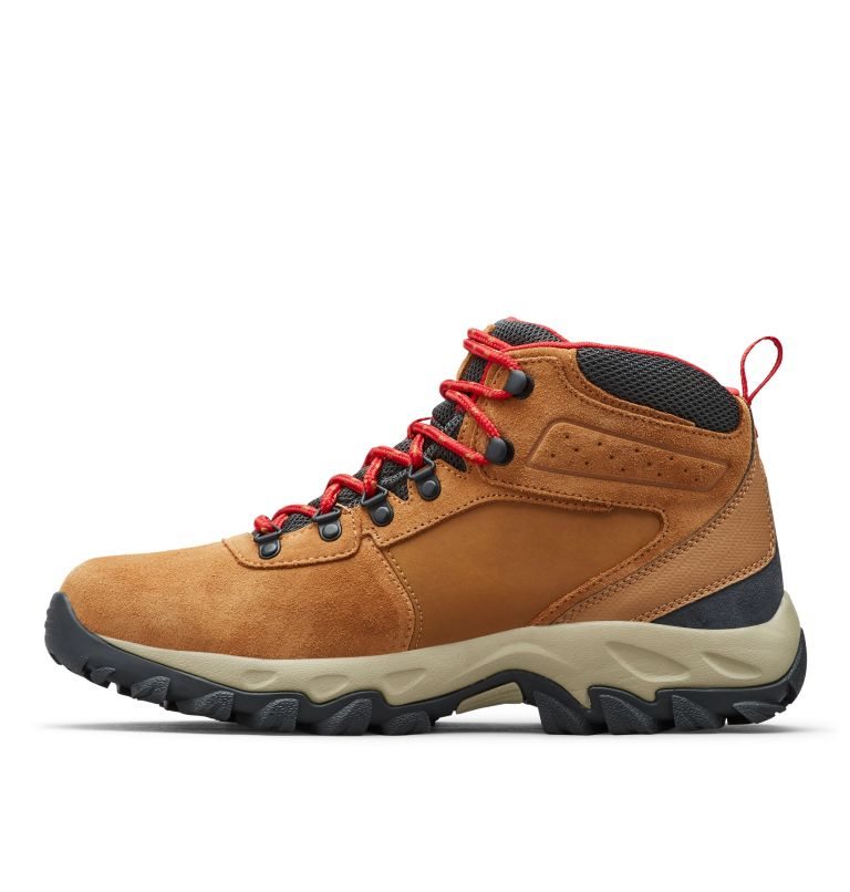 Men's Columbia Newton Ridge Plus II Suede Waterproof Hiking Boots Brown | CA-N3461