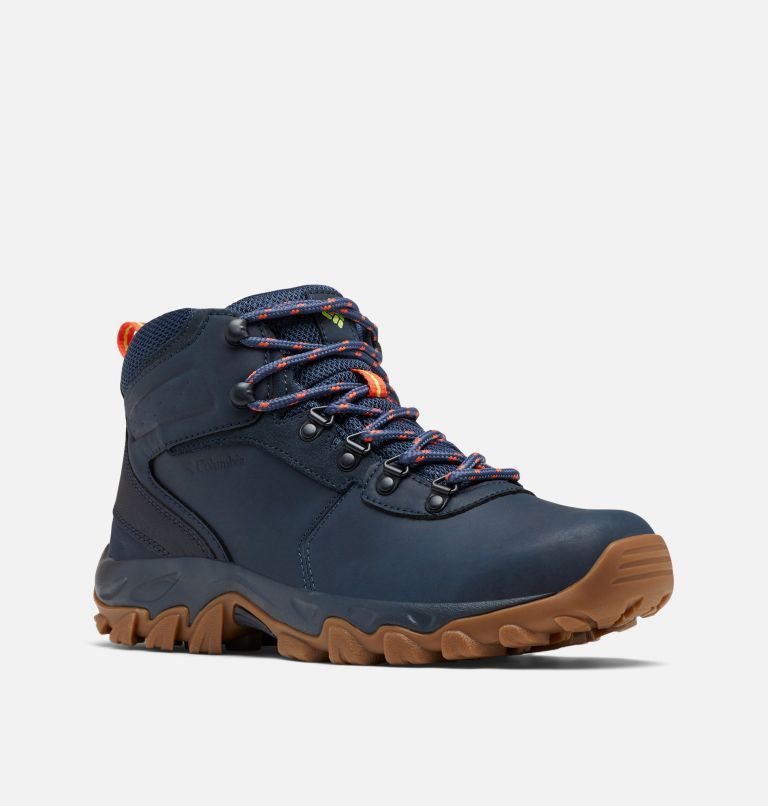 Men's Columbia Newton Ridge Plus II Waterproof Hiking Boots Navy | CA-I4C3L