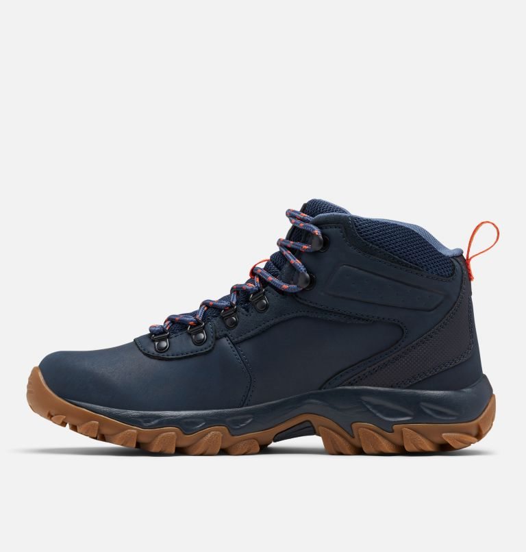 Men's Columbia Newton Ridge Plus II Waterproof Hiking Boots Navy | CA-I4C3L