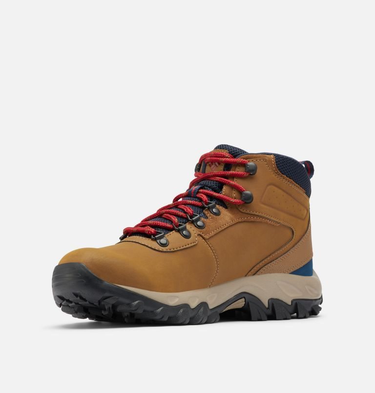 Men's Columbia Newton Ridge Plus II Waterproof Hiking Boots Brown | CA-I63AL