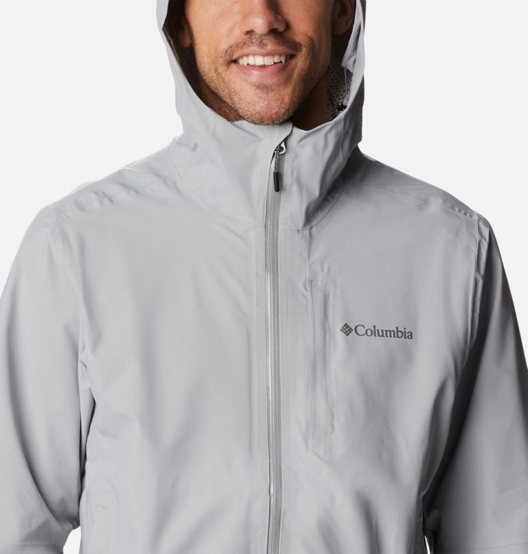 Men's Columbia Omni-Tech Ampli-Dry Shell Jackets Light Grey | CA-J564L