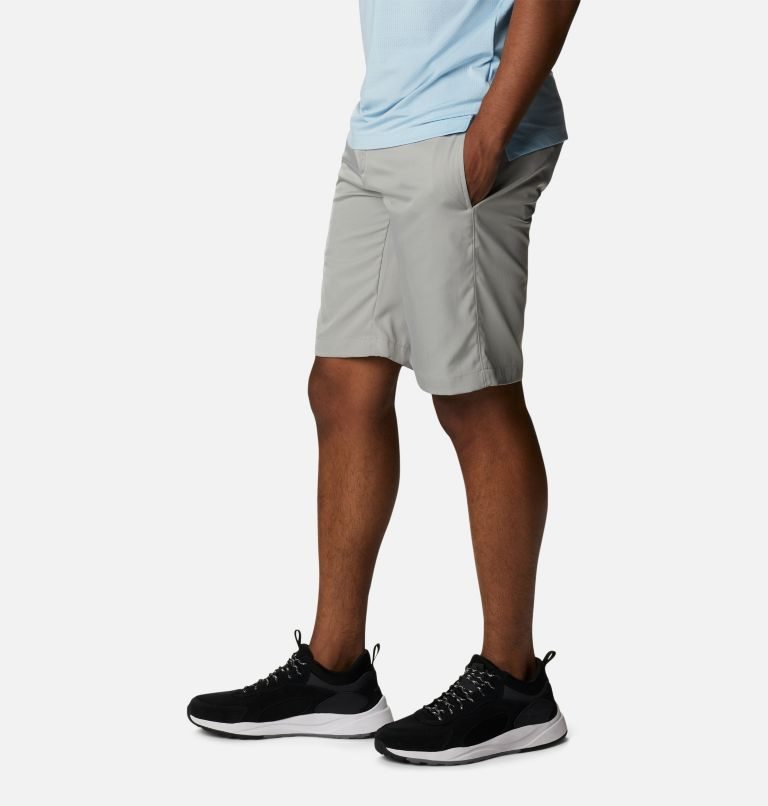 Men's Columbia Omni-Wick Stableford Golf Shorts Light Grey | CA-F3A08