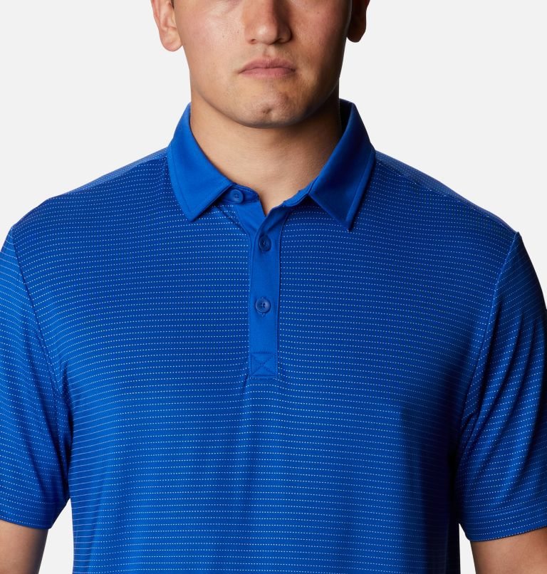 Men's Columbia Omni-Wick Sunday Polo Shirts Blue | CA-B6L51